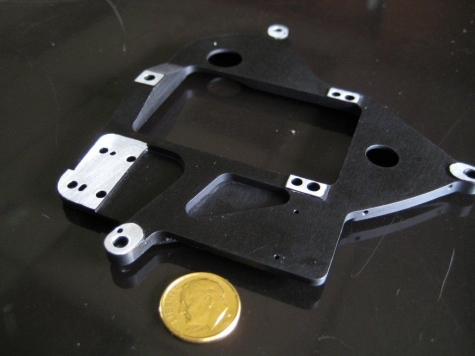 Aluminum Black Anodized Integration Plate